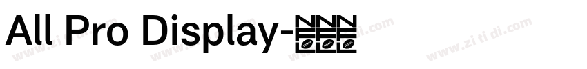 All Pro Display字体转换